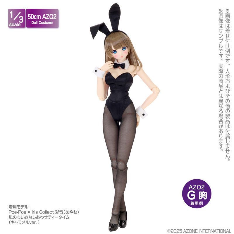 1/3 AZO2 サテンバニーガールset ブラック (ドール用)