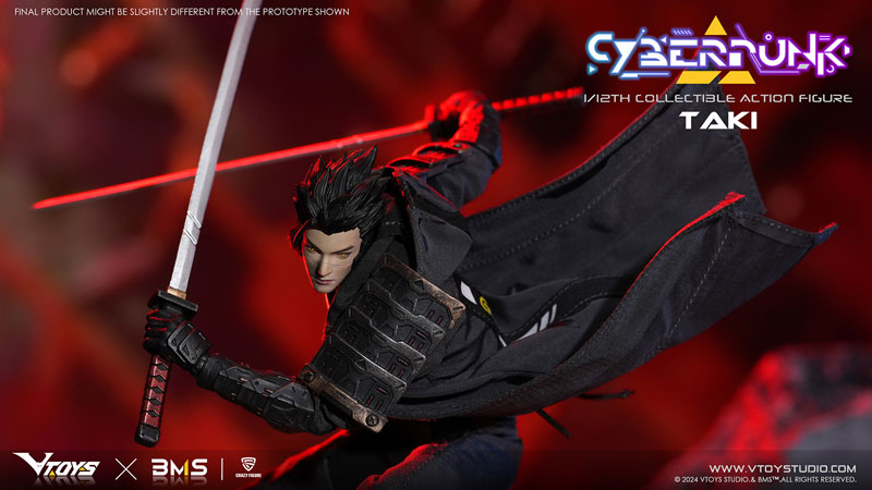 【特典】VTOYS×BMS×CF Cyberpunk(サイバーパンク)シリーズ 侍：瀧(たき) 1/12スケール可動フィギュア
