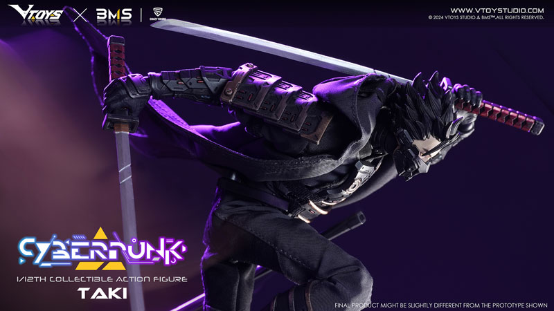 【特典】VTOYS×BMS×CF Cyberpunk(サイバーパンク)シリーズ 侍：瀧(たき) 1/12スケール可動フィギュア