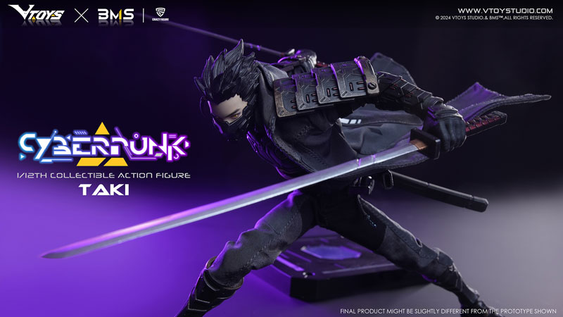 【特典】VTOYS×BMS×CF Cyberpunk(サイバーパンク)シリーズ 侍：瀧(たき) 1/12スケール可動フィギュア