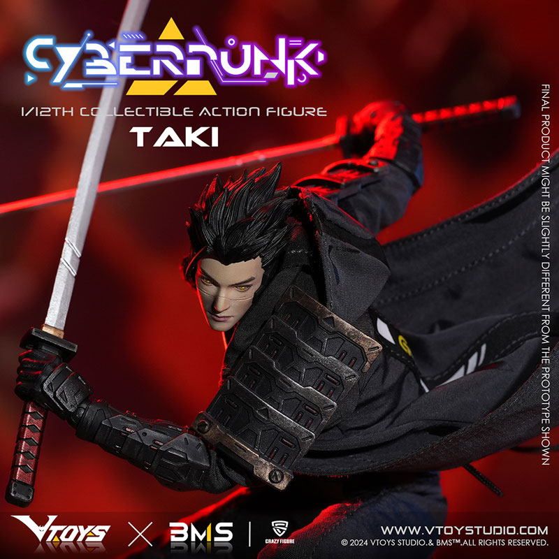 【特典】VTOYS×BMS×CF Cyberpunk(サイバーパンク)シリーズ 侍：瀧(たき) 1/12スケール可動フィギュア