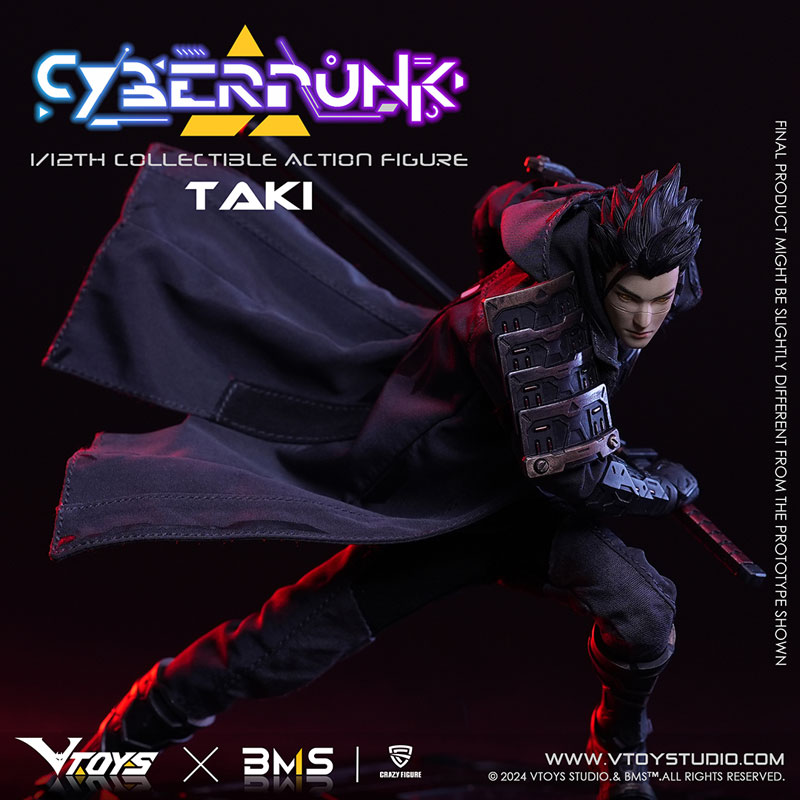 【特典】VTOYS×BMS×CF Cyberpunk(サイバーパンク)シリーズ 侍：瀧(たき) 1/12スケール可動フィギュア