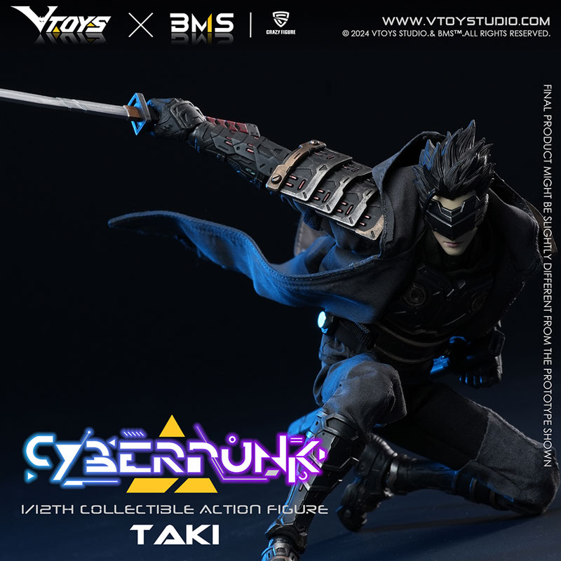 【特典】VTOYS×BMS×CF Cyberpunk(サイバーパンク)シリーズ 侍：瀧(たき) 1/12スケール可動フィギュア