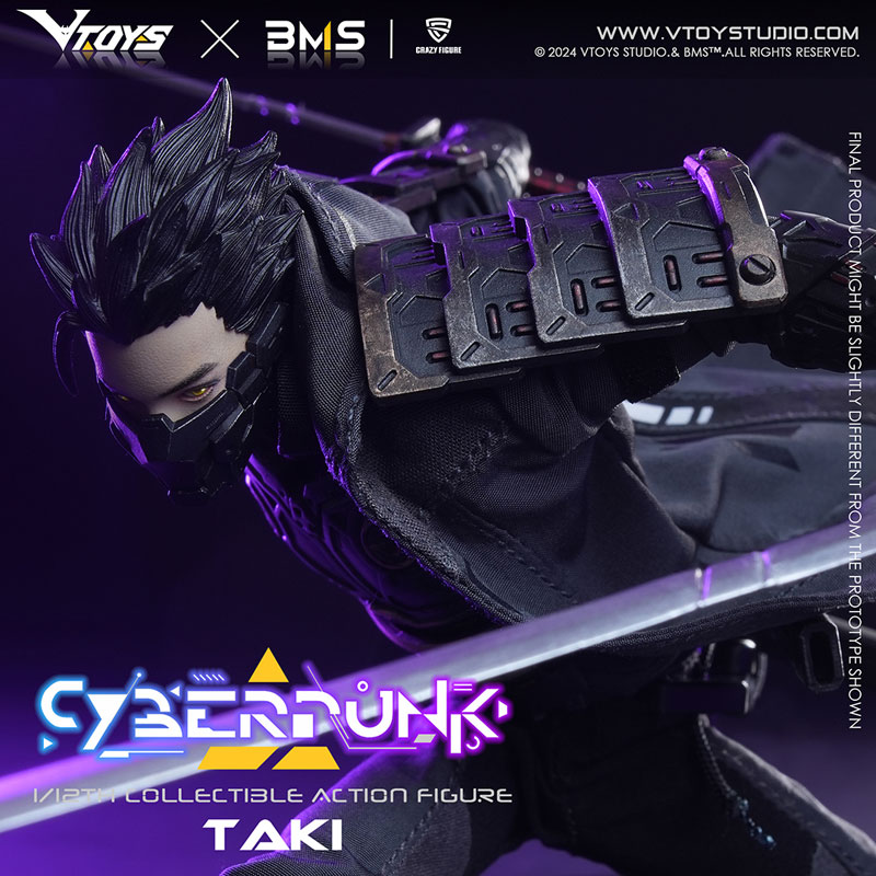 【特典】VTOYS×BMS×CF Cyberpunk(サイバーパンク)シリーズ 侍：瀧(たき) 1/12スケール可動フィギュア