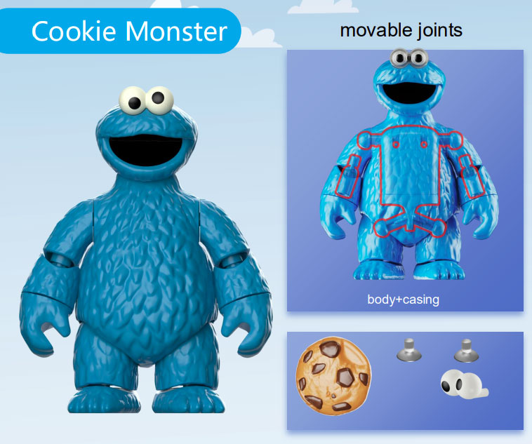 preCOOL セサミストリート クッキーモンスター プラスチックキット
