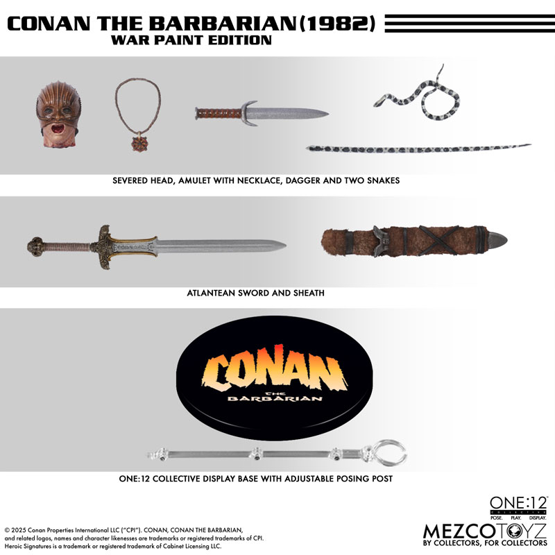 ワン12コレクティブ/ コナン・ザ・グレート 1/12 アクションフィギュア ウォーペイント エディション