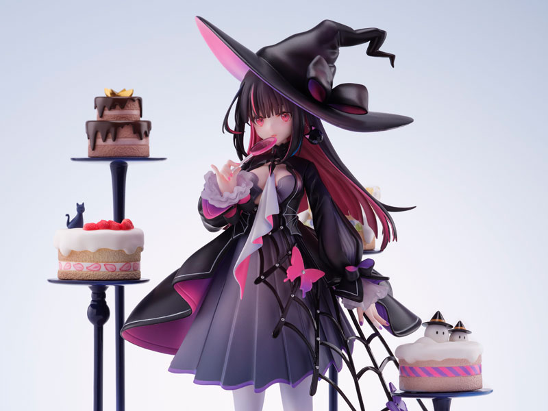 大注目 ハロウィン魔女のフィギュア コウモリ付きライトアップ