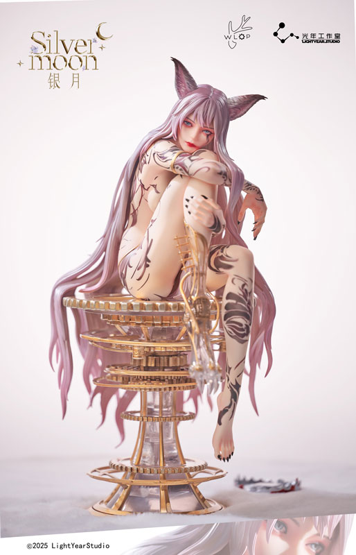【特典】LightYear Studio 「夭梦」 銀月シルバームーン 1/4 スタチュー インクドエディション