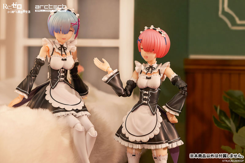 【特典】ARCTECH可動シリーズ Re：ゼロから始める異世界生活 ラム＆レム セット 1/8 可動フィギュア