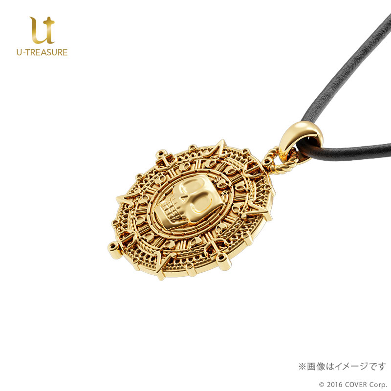 限定販売】【特典】ホロライブ 宝鐘マリン コインネックレス 革