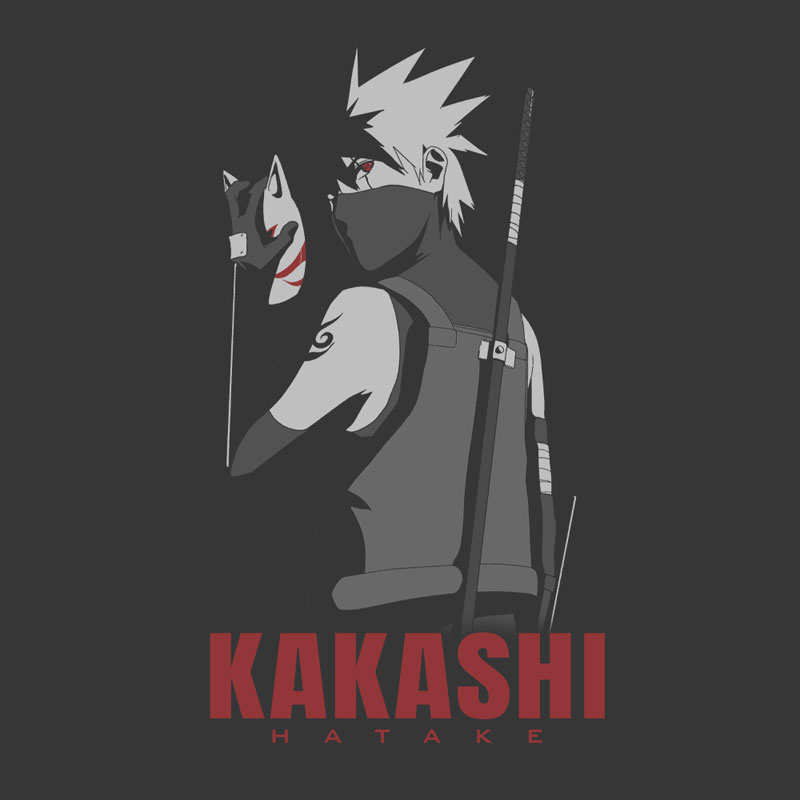 NARUTO -ナルト- 疾風伝 はたけカカシ 暗部Ver. Tシャツ/SUMI-XL（再販