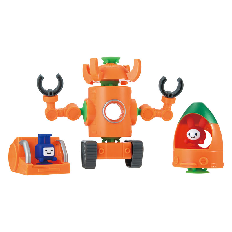 ちびきゅんキャラ　ロケット団　3体セット キューバイン ピタッとメガウサロケット合体セット[バンダイ