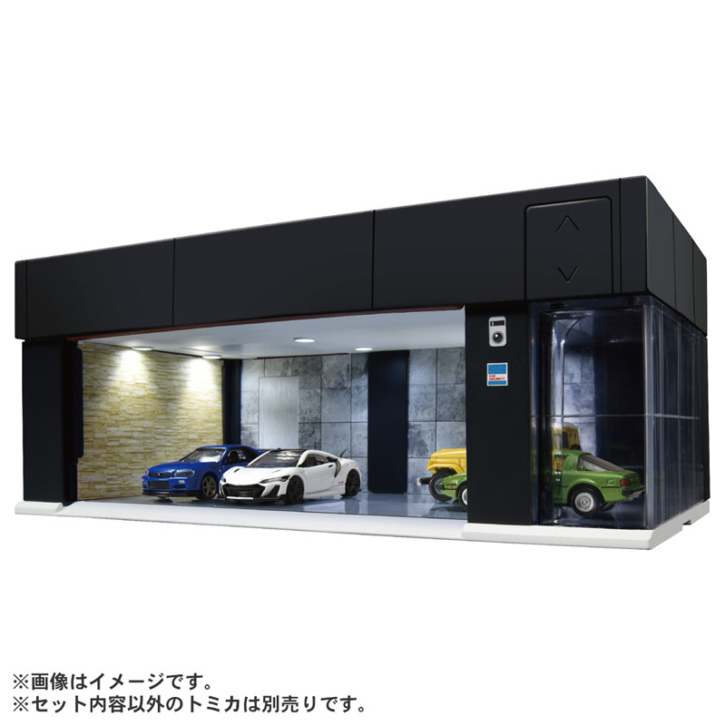 PREMIUM BLACK Edition tomicaGARAGE 箱に凹み Unboxing] Tomica Premium - Tomica Garage Black Edition