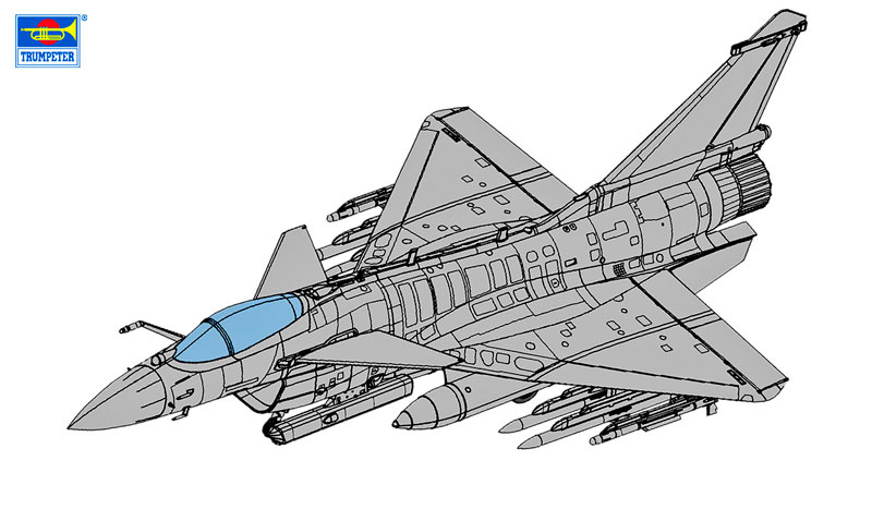 Amazon | トランペッター 1/72 中国空軍 J-10S複座型戦闘機