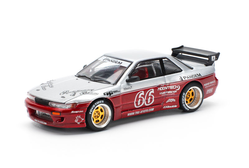 1/64 パンデム シルビアS13 - ムーンテック・レッド[POP RACE]《発売済