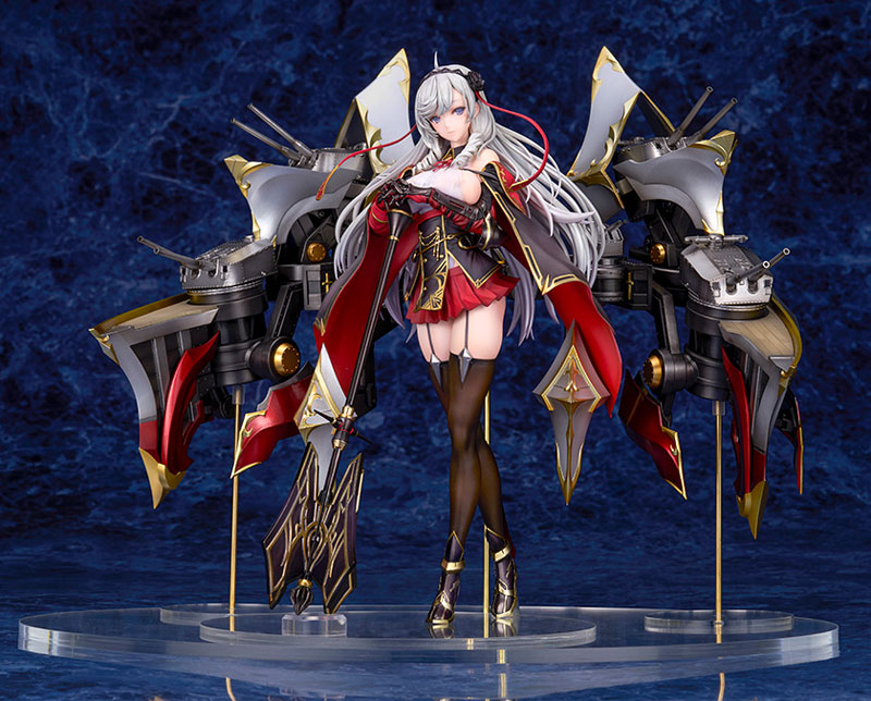 アルター あみあみ限定版　アズールレーン エルベ 見せ場訪れず？ ポスター付き アズールレーン』 エルベ 見せ場訪れず？ 1/7 完成品フィギュア