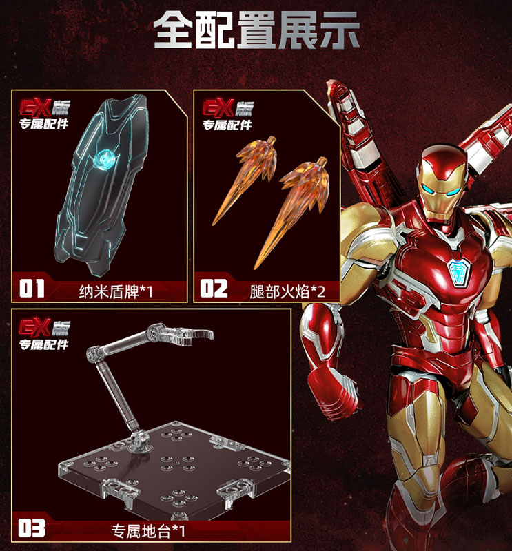 Marvel(マーベル)Marvel heroes-Championclass-CC-01 Iron Man MK85 EX プラスチックキット(EX版)