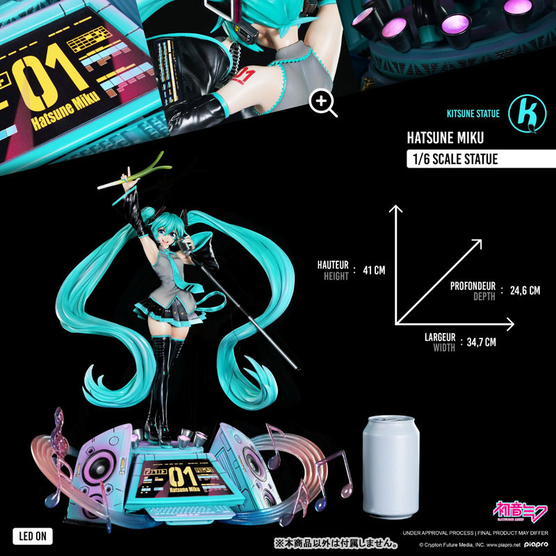 キャラクター・ボーカル・シリーズ01 初音ミク/ 初音ミク designed by KITSUNE STUDIOS 1/6 スタチュー