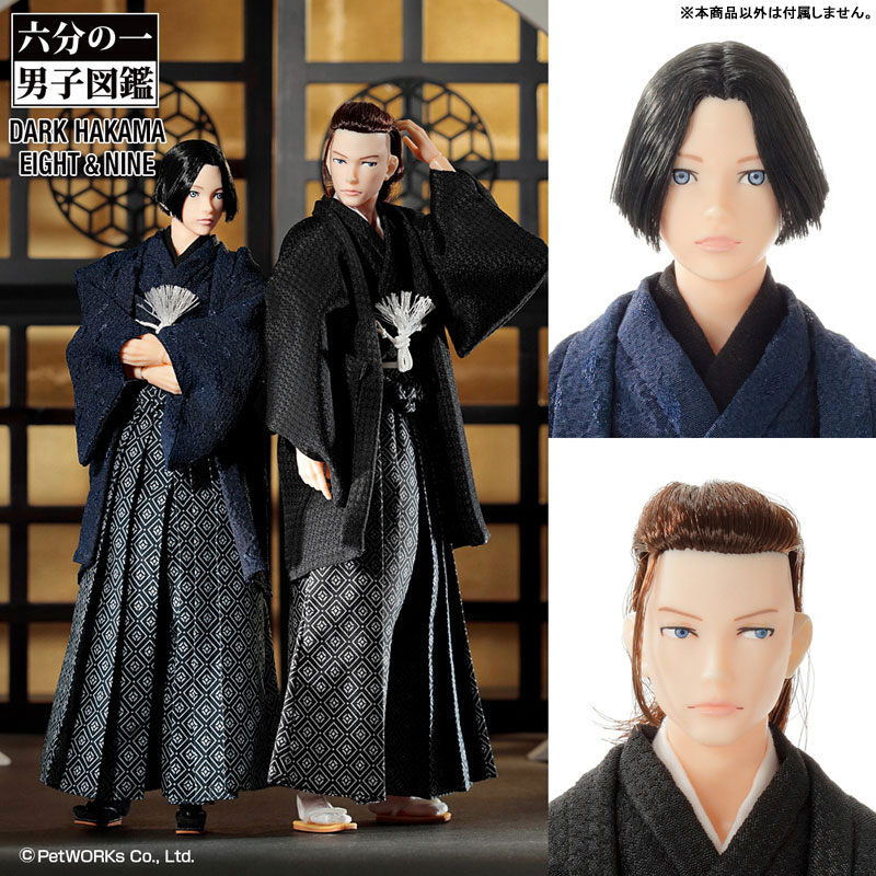 六分の一男子図鑑 袴スタイル・蒼黒 ナイン 完成品ドール