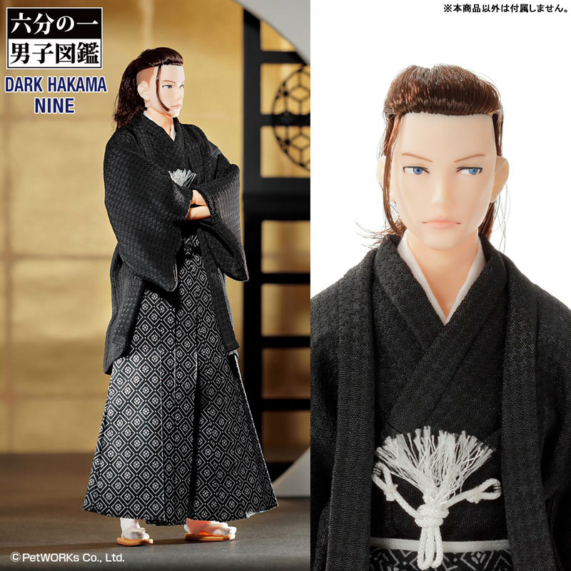 六分の一男子図鑑 袴スタイル・蒼黒 ナイン 完成品ドール