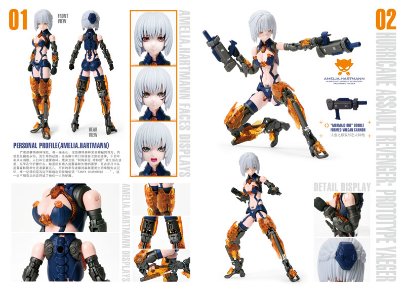 CYBER FOREST[FANTASY GIRLS] HURRICANE ASSAULT REVENGER：PROTOTYPE YAEGER 1/12 プラモデル