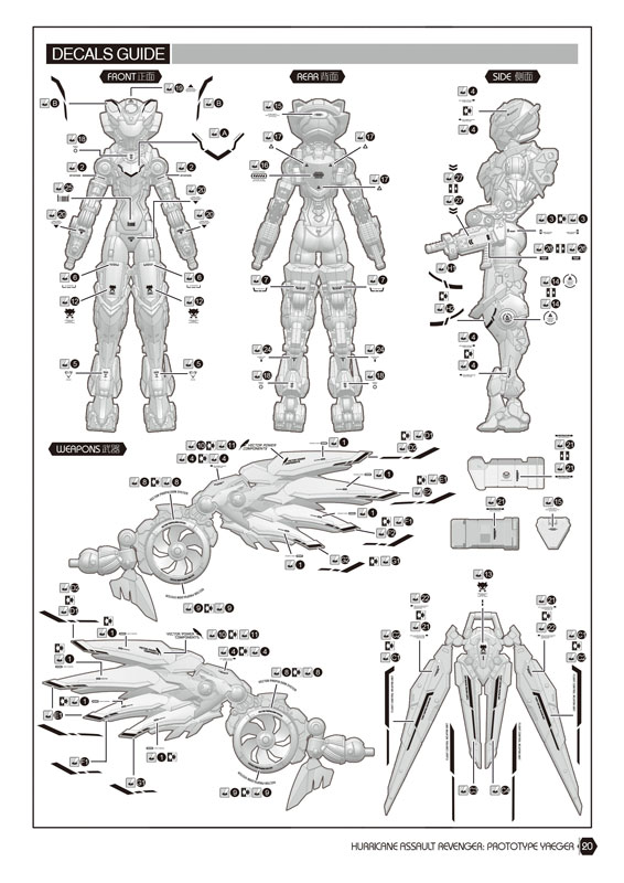 CYBER FOREST[FANTASY GIRLS] HURRICANE ASSAULT REVENGER：PROTOTYPE YAEGER 1/12 プラモデル