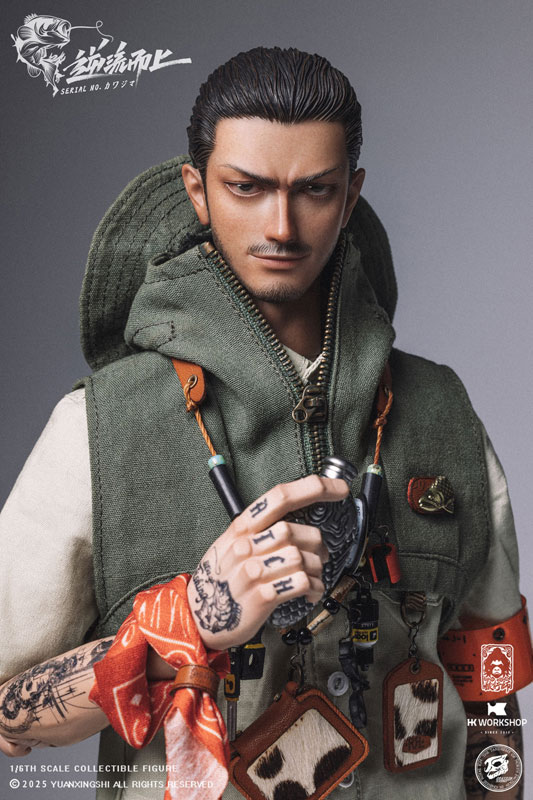 【特典】YUANXINGSHI×HK WORKSHOP×GRAYSON 聚潮(ジュ チャオ)シリーズ 遡行JC-010 川島 1/6スケール可動フィギュア