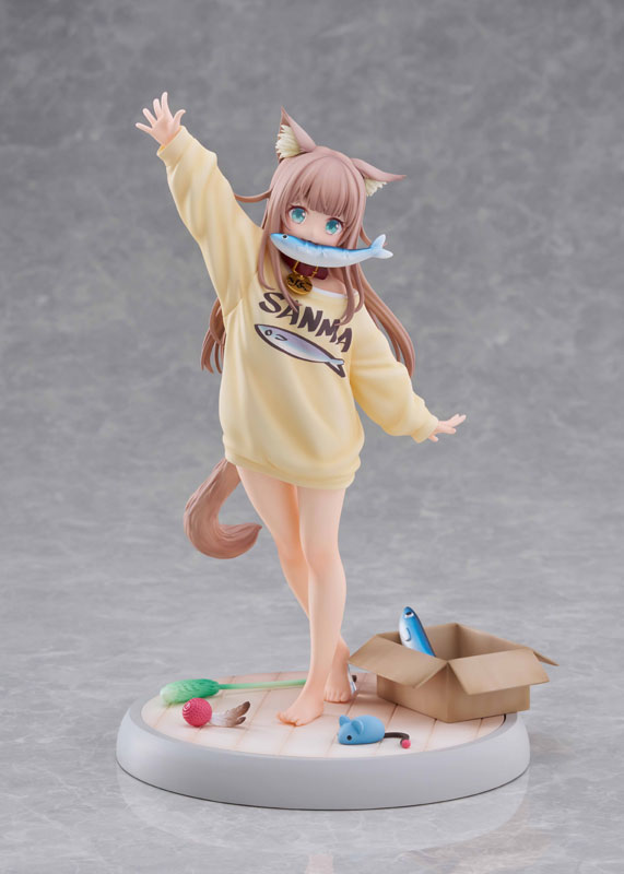 【あみあみ限定版】うちのねこが女の子でかわいい 「きなこ」～あそんでVer.～ 1/6 完成品フィギュア