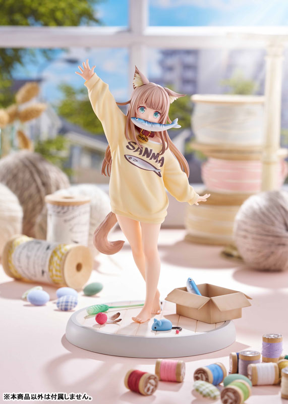 【あみあみ限定版】うちのねこが女の子でかわいい 「きなこ」～あそんでVer.～ 1/6 完成品フィギュア