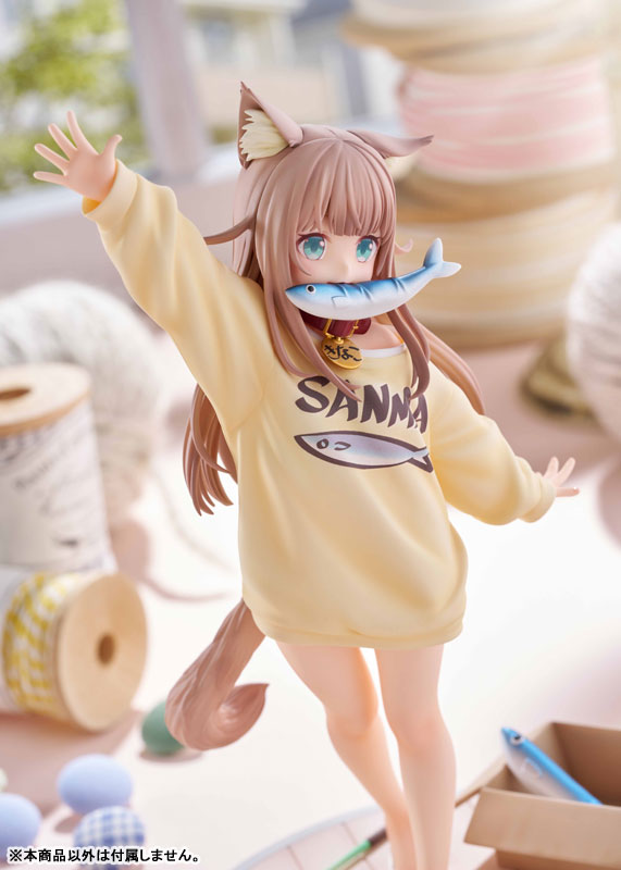 【あみあみ限定版】うちのねこが女の子でかわいい 「きなこ」～あそんでVer.～ 1/6 完成品フィギュア