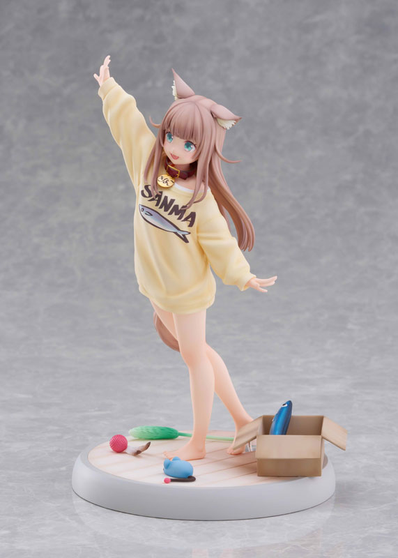 【あみあみ限定版】うちのねこが女の子でかわいい 「きなこ」～あそんでVer.～ 1/6 完成品フィギュア