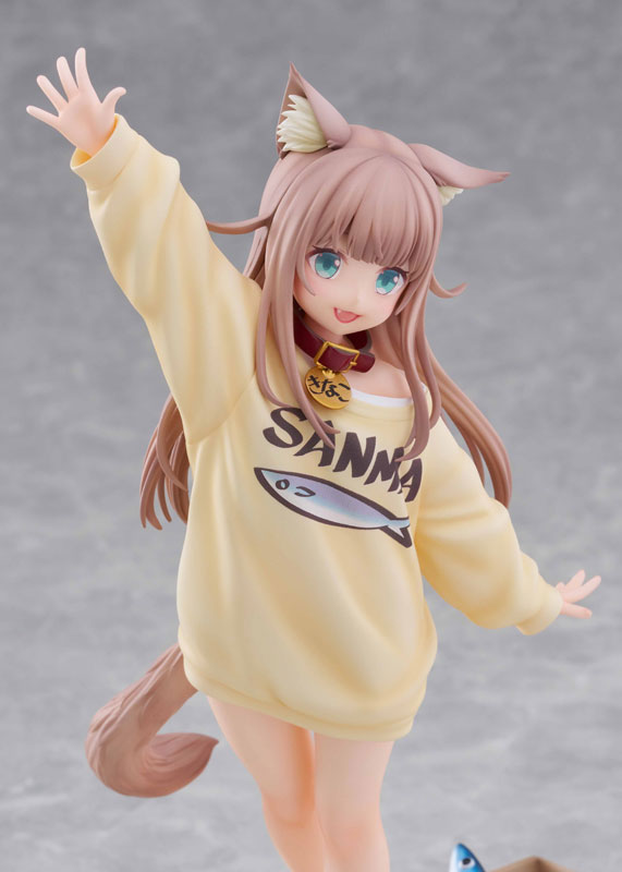 【あみあみ限定版】うちのねこが女の子でかわいい 「きなこ」～あそんでVer.～ 1/6 完成品フィギュア