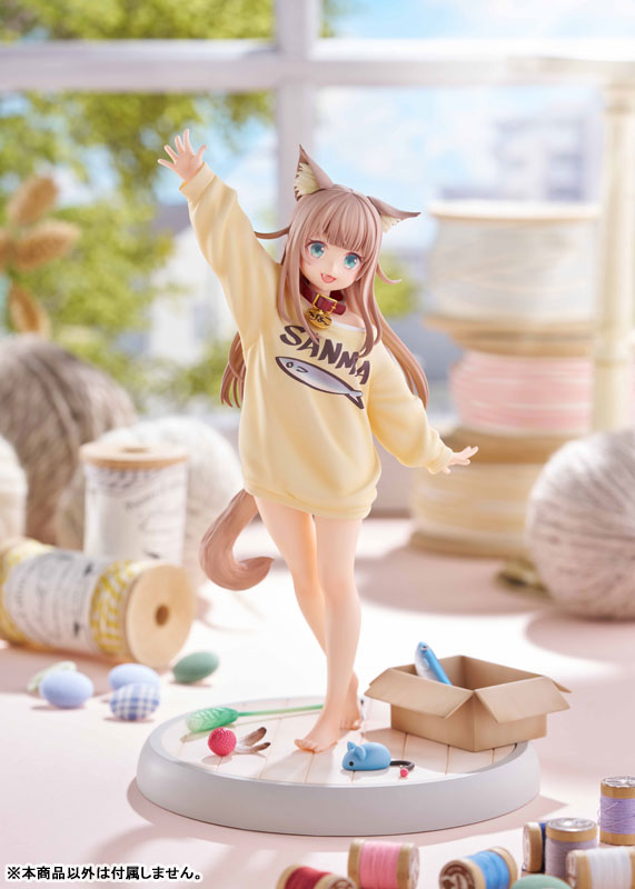 【あみあみ限定版】うちのねこが女の子でかわいい 「きなこ」～あそんでVer.～ 1/6 完成品フィギュア