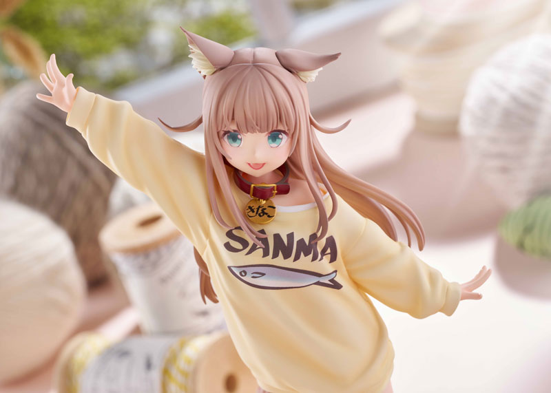 【あみあみ限定版】うちのねこが女の子でかわいい 「きなこ」～あそんでVer.～ 1/6 完成品フィギュア