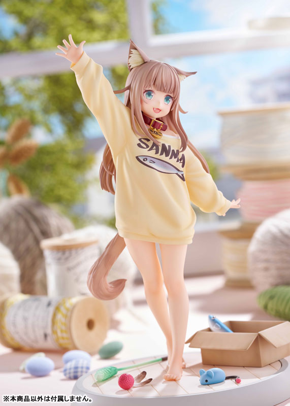 【あみあみ限定版】うちのねこが女の子でかわいい 「きなこ」～あそんでVer.～ 1/6 完成品フィギュア