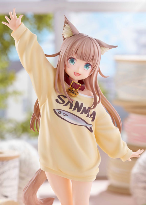 【あみあみ限定版】うちのねこが女の子でかわいい 「きなこ」～あそんでVer.～ 1/6 完成品フィギュア