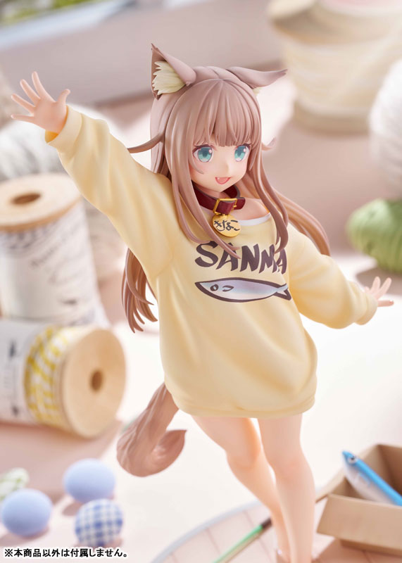 【あみあみ限定版】うちのねこが女の子でかわいい 「きなこ」～あそんでVer.～ 1/6 完成品フィギュア