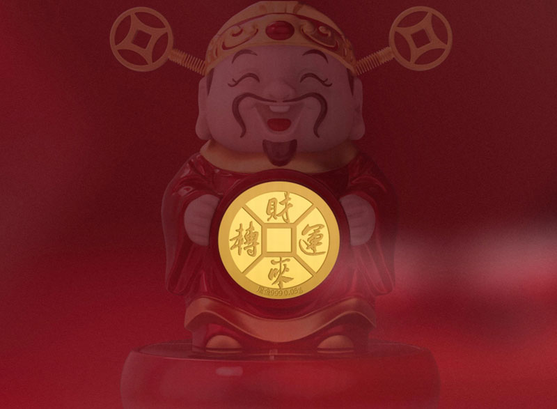 財運到来 財神様 完成品フィギュア