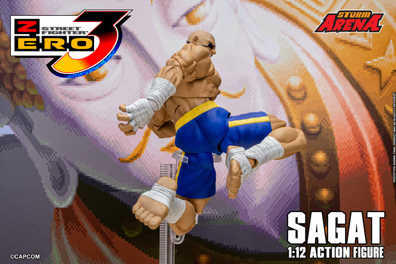【ストームコレクティブルズ】ストリートファイター　サガット　フィギュア ストリートファイターZERO3 1/12スケール アクションフィギュア