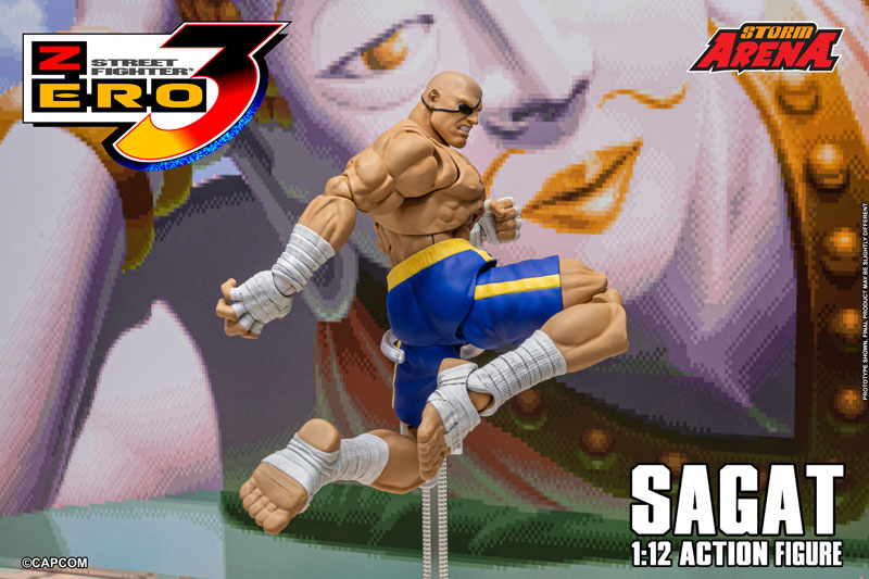 ストリートファイターZERO3 1/12スケール アクションフィギュア サガット