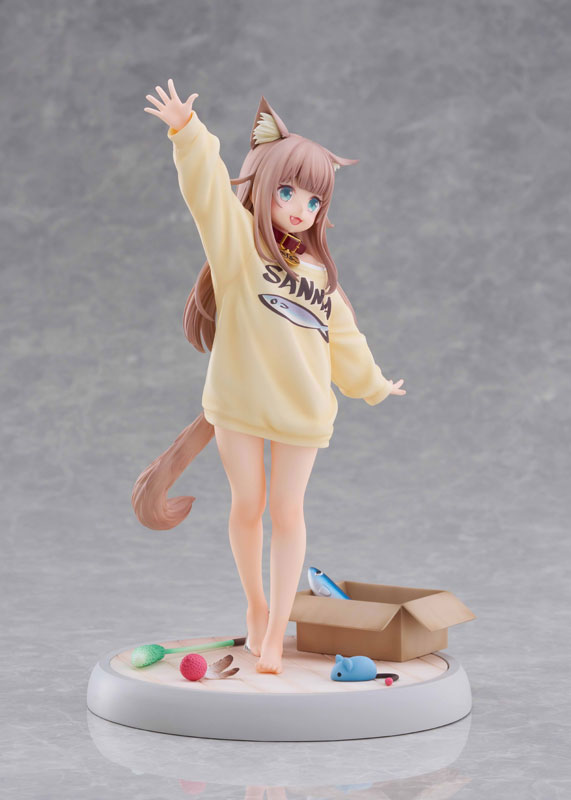 【あみあみ限定特典】【あみあみ限定版】うちのねこが女の子でかわいい 「きなこ」～あそんでVer.～ 1/6 フィギュア
