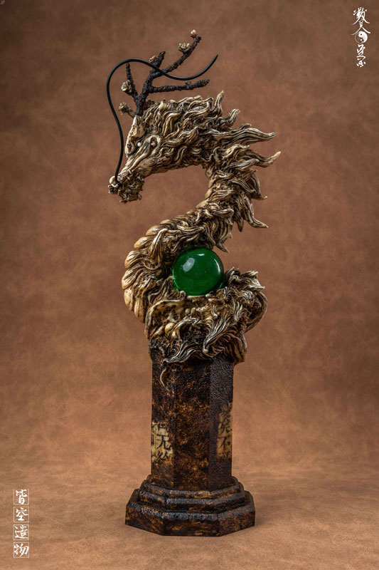 木の青龍 レジンスタチュー