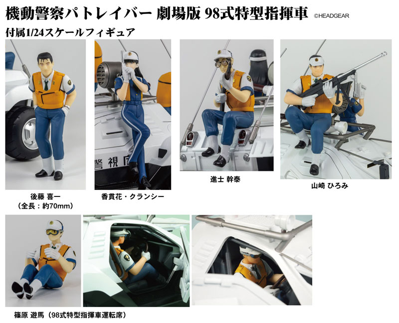 1/24 機動警察パトレイバー 劇場版 98式特型指揮車 塗装済み完成