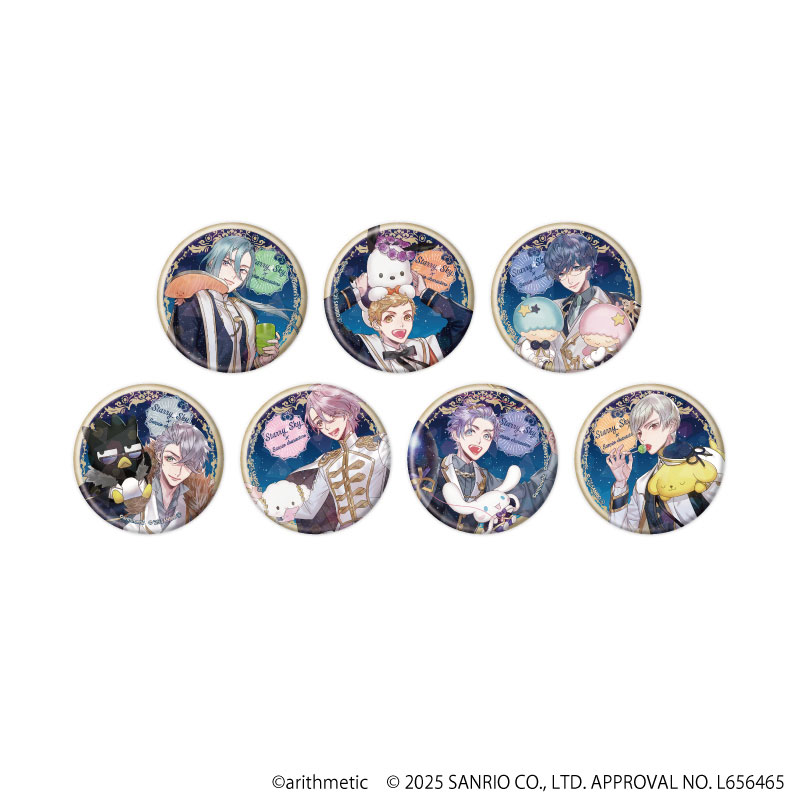 ホログラム缶バッジ(57mm)「Starry☆Sky×サンリオキャラクターズ