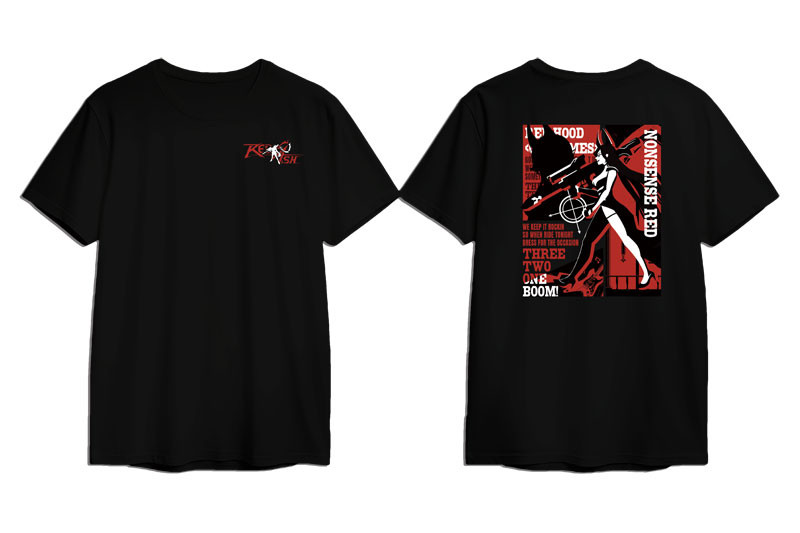 勝利の女神：NIKKE」 Tシャツ ナンセンスレッド Deformation ver
