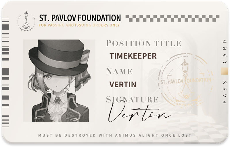 リバース：1999」 *ミレニアムの来客*財団通行証 ヴェルティ