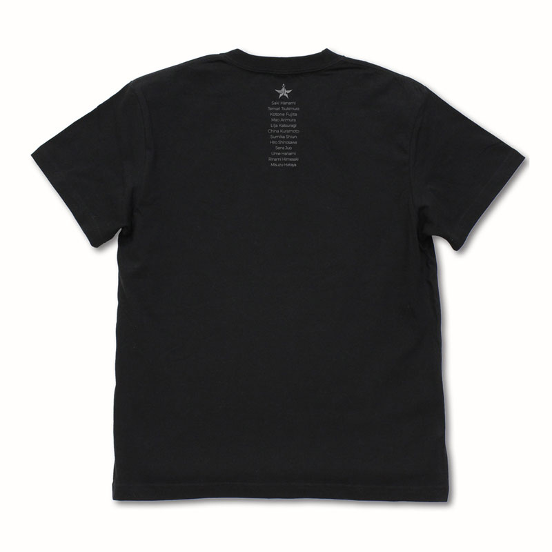 学園アイドルマスター 初星学園 ネオンサインロゴ Tシャツ/BLACK