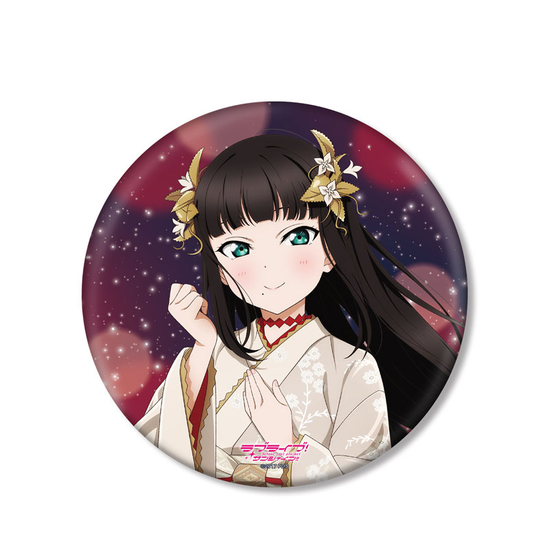 Aqours ラブライブ サンシャイン 黒澤ダイヤ 桜和装 ハート型缶