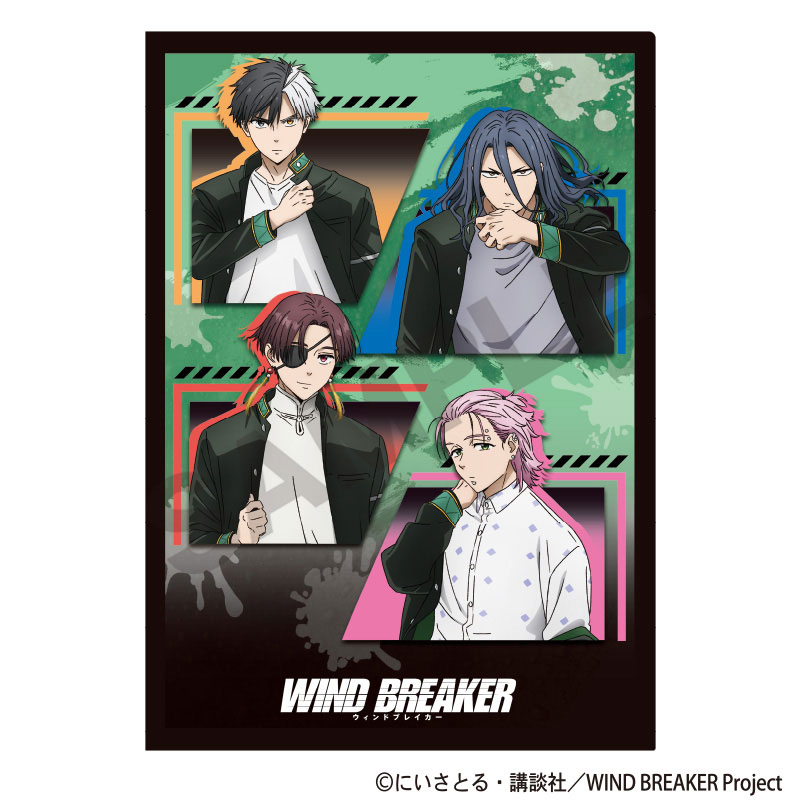 風が強く吹いている　ハイジ&カケル　クリアファイルセット WIND BREAKER A4シングルクリアファイル＿梶 蓮／チャイナアクション