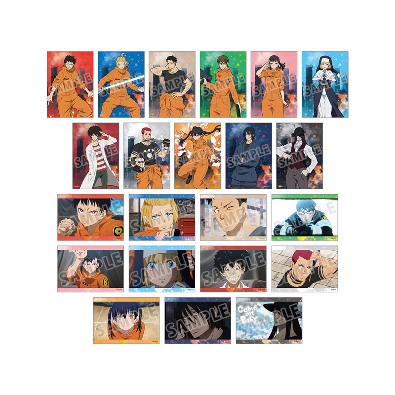 激レア　炎炎ノ消防隊　ブロマイド　アーサー　5種セット　巾着袋 TVアニメ『炎炎ノ消防隊 参ノ章』 トレーディングブロマイド 22個入り